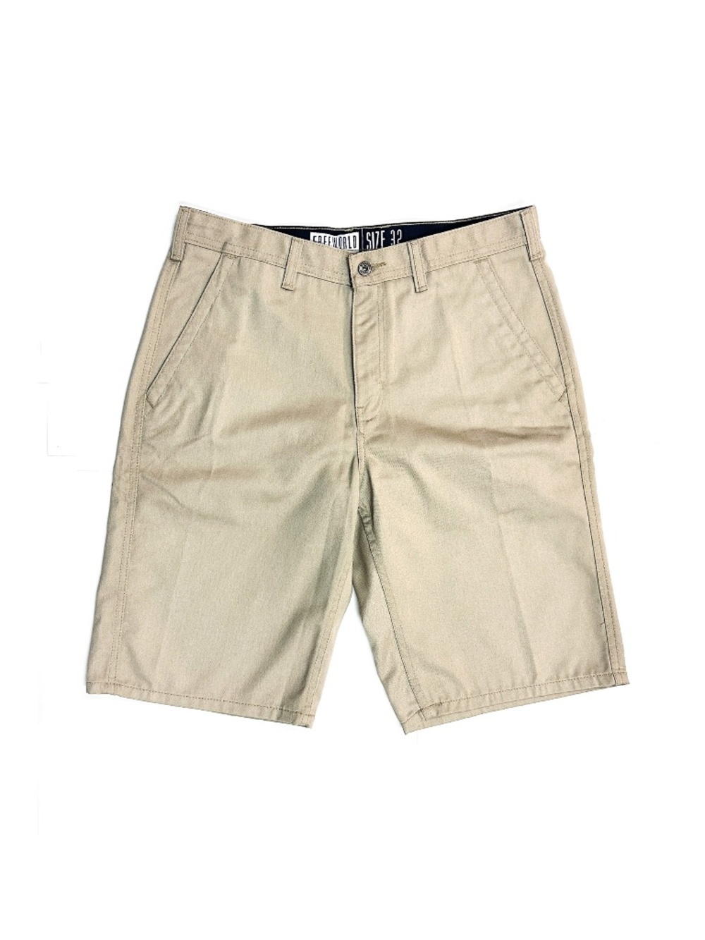 FREEWORLD Clothing Co 'Hooligan' Khaki Chino Shorts Men's Size 32 Casual Zumiez